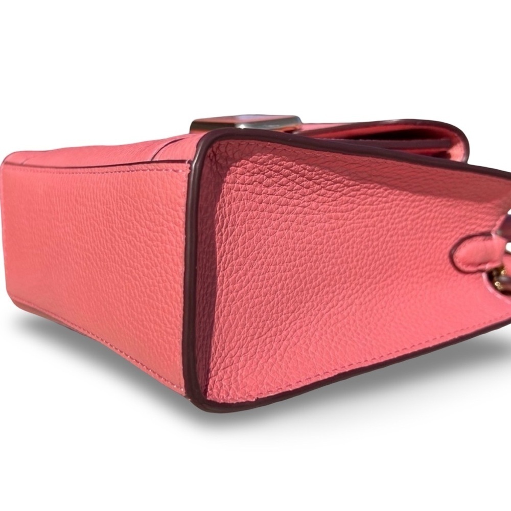 Coach Mini Pepper Crossbody Pebbled Leather Bag Crossbody | Taffy | C6778 - Picture 10 of 16